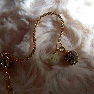 14KT Sparkly Gold Chain With Pave Crystal Clasp